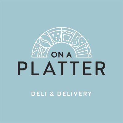 On a platter deli & delivery logo
