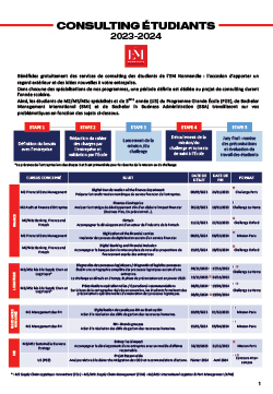 Calendrier des missions et challenges 2023-2024