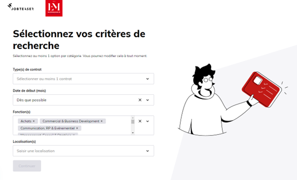 Job Teaser recherche job 