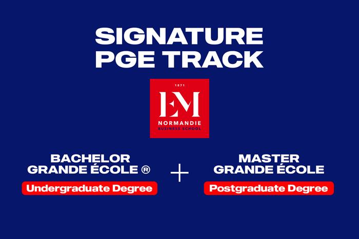 signature PGE track is composed of a bachelor and a master