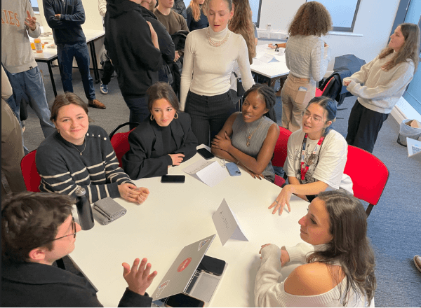 Students doing workshops