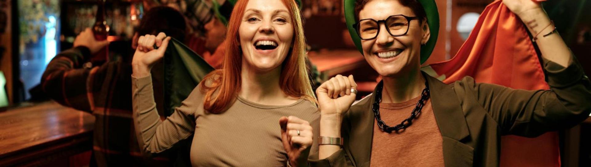 People having fun in a pub