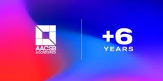 Renouvellement AACSB pour 6 ans