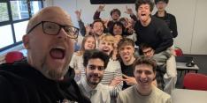 Group selfie of Kalle Ryan with EM Normandie Students Group selfie of Kalle Ryan with EM Normandie Students