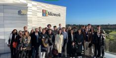 Group pic of students in front of Microsoft HeadQuarters Group pic of students in front of Microsoft HeadQuarters