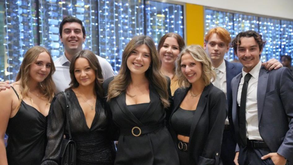 Group of students at the Gala